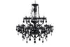 Chandelier Diamonds 15-arms 80cm Acryl Black