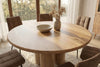Round Dining Table Margo 140cm Mango Wood Natural