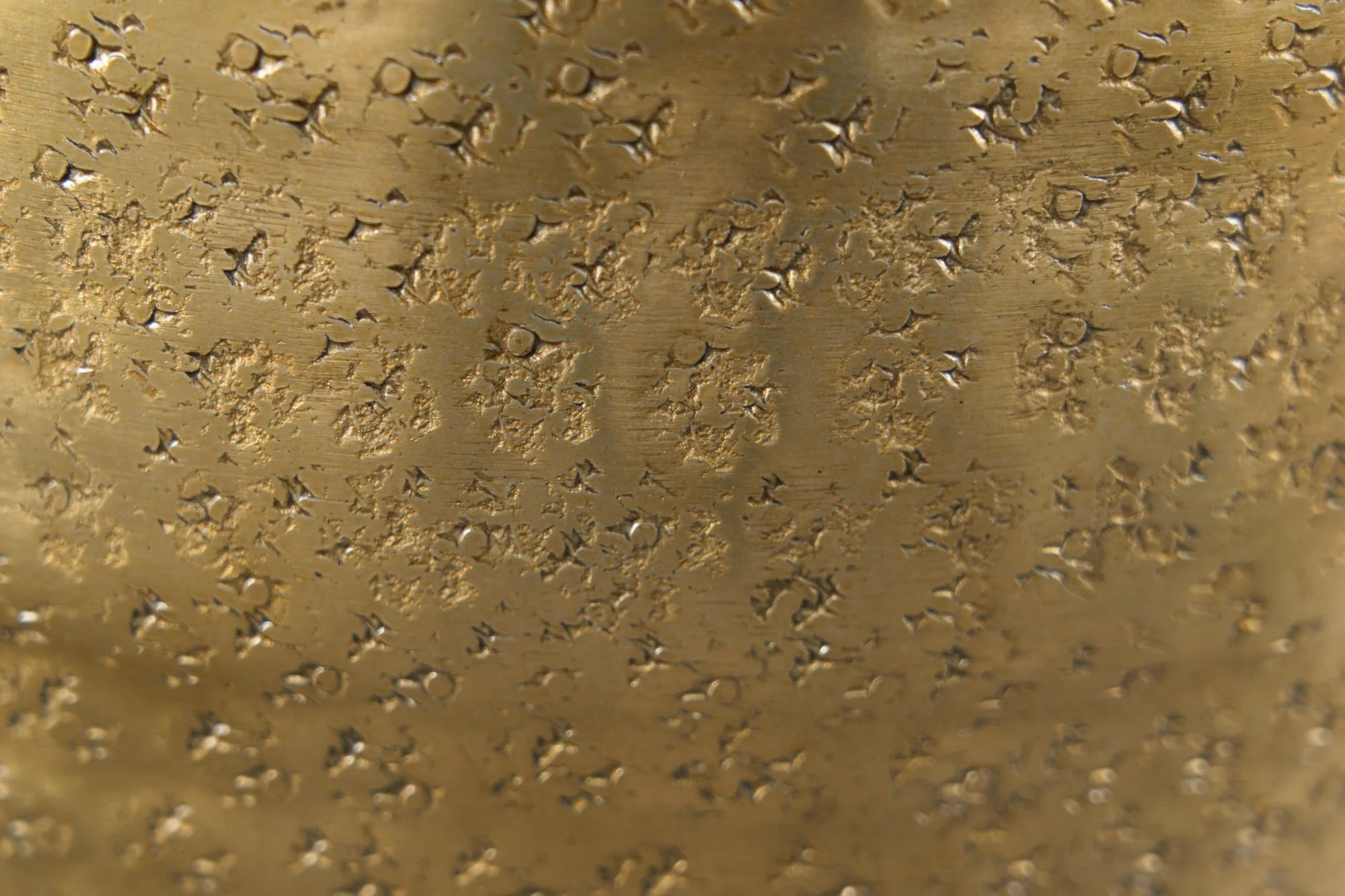 Vase Organic Orient II 50cm Hammered Metal Gold