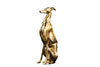 Sculpture Greyhound 69cm Metal Gold
