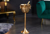 Champagne Cooler 80cm Metal Antique Gold