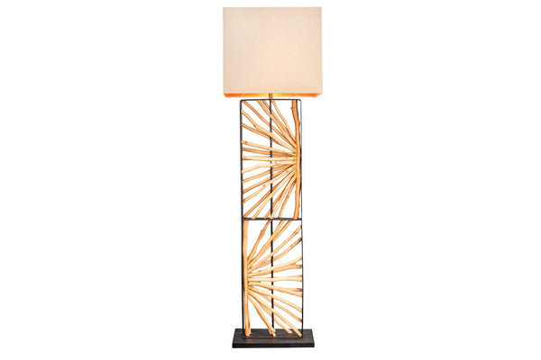 Floor Lamp Euphoria 165cm Longan Wood Natural