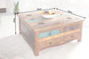 Coffee Table Sri Lanka 70cm Recycled Acacia Wood Brown