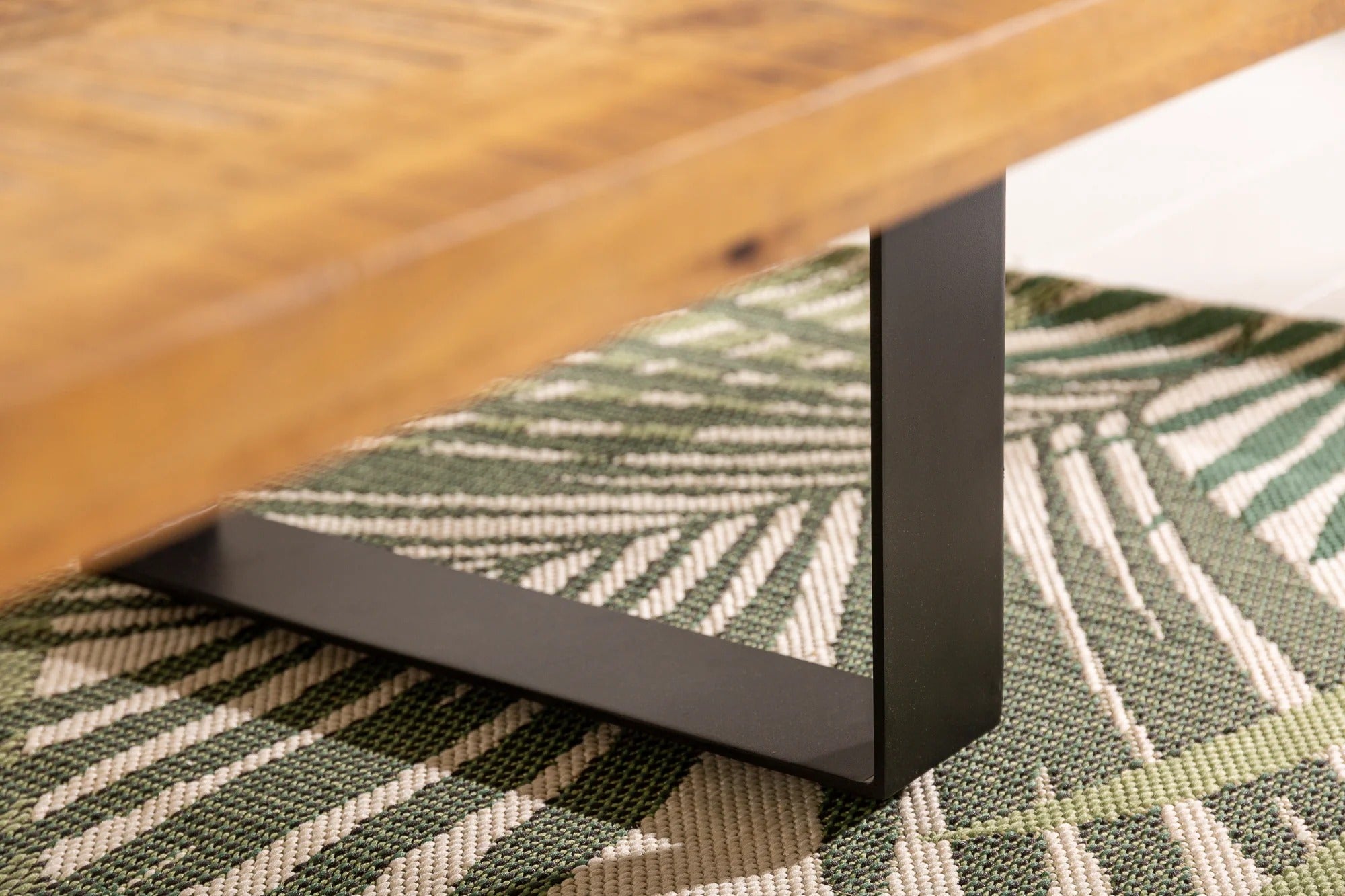 Coffee Table Blacksmith Asymmetrical 100cm Mango Wood Natural