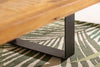 Coffee Table Blacksmith Asymmetrical 100cm Mango Wood Natural