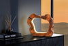 Table Lamp Organic Artwork 48cm Teak Wood Natural