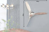Decorative Propeller Screw III 90cm Metal Silver