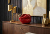 Decorative Vase Lip 56cm Polyresin Red