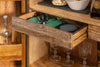 Bar Cabinet Fossil 141cm Mango Wood Brown
