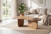 Coffee Table Organic 120cm Mango Wood Natural