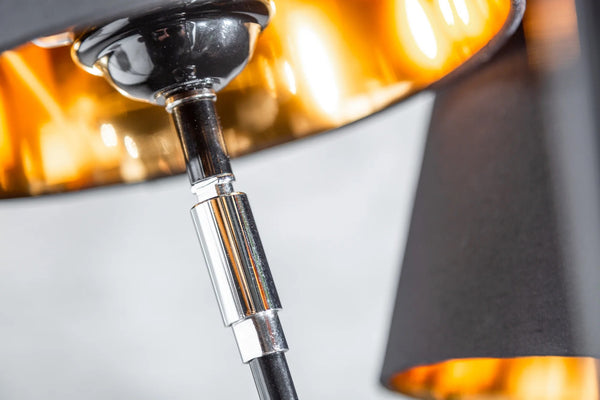 Floor Lamp Levels 176cm Metal Black