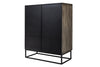 Cabinet Fossil 120cm Acacia Wood Grey