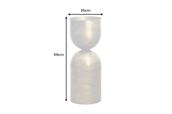 Decorative Vase Sandglass 69cm Metal Gold