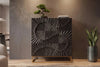 Cabinet Fossil 120cm Mango Wood Black