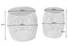 Set Of 2 Round Nesting Coffee Tables Ambrosia 35cm/45cm Metal Gold