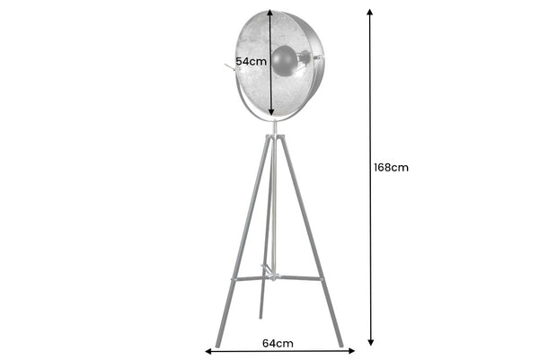 Floor Lamp Big Studio 168cm Metal Black Silver