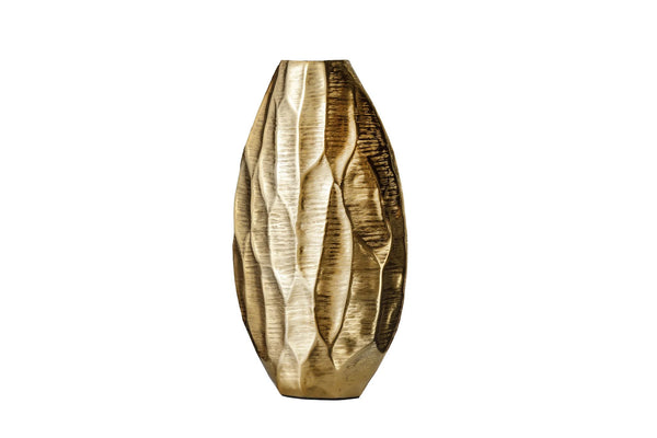 Vase Organic Orient 44cm Metal Gold