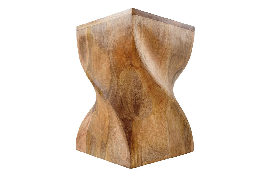 Side Table Twist 45cm Mango Wood Natural