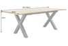 Dining Table Ranger 180-220cm Wild Oak Look Natural X-Frame