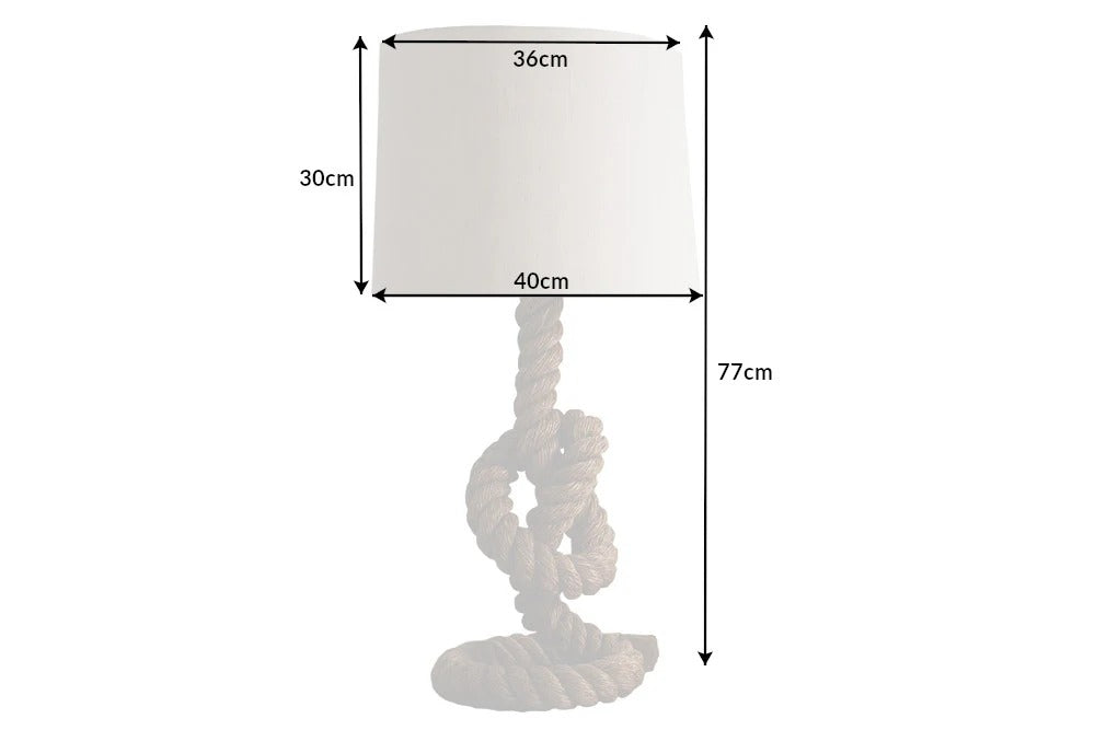 Table Lamp Seven Seas 77cm Rope