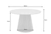 Round Dining Table Yoko 120cm Oak Wood Natural