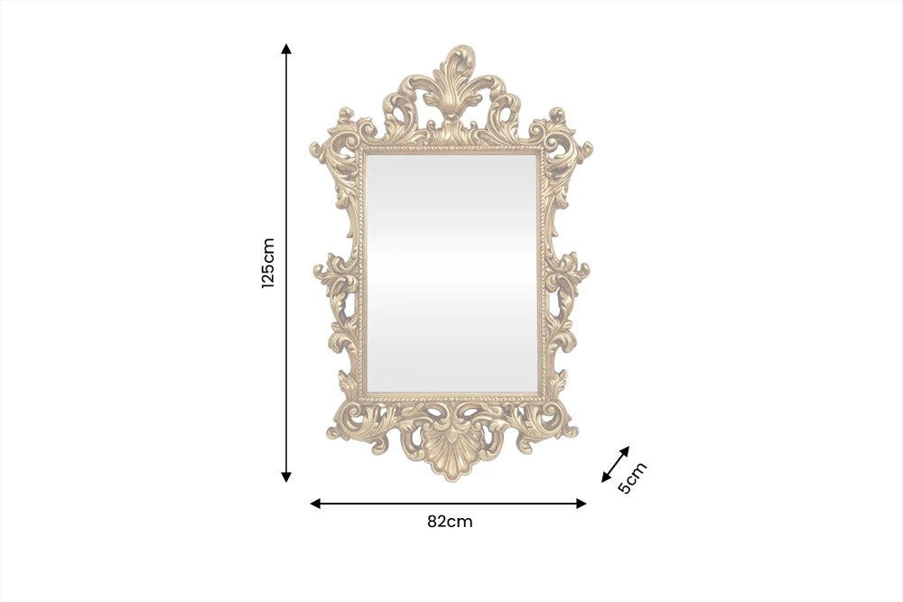 Wall Mirror Opulent 125cm Gold