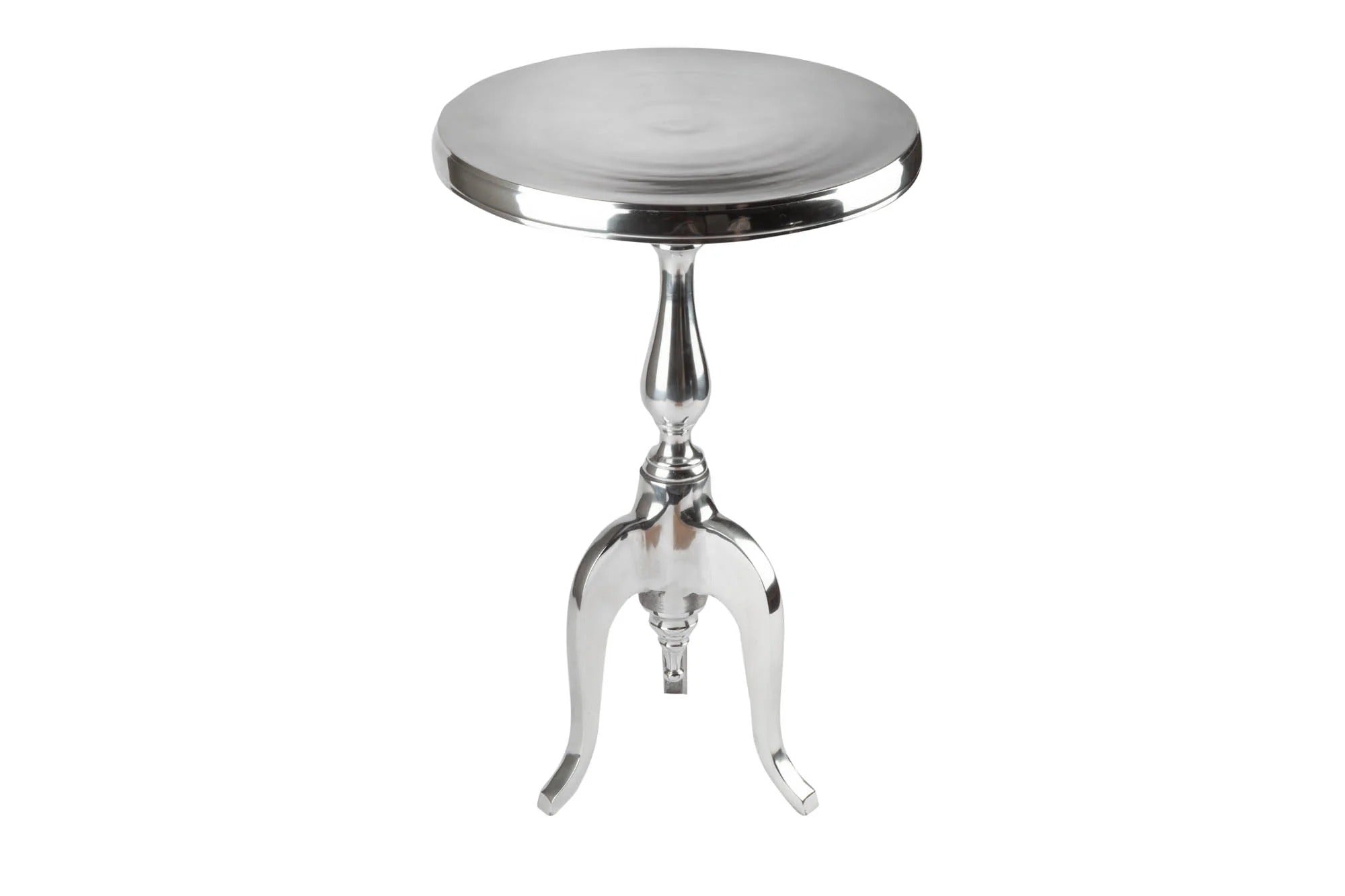 Round Side Table Jardin 55cm Metal Chrome