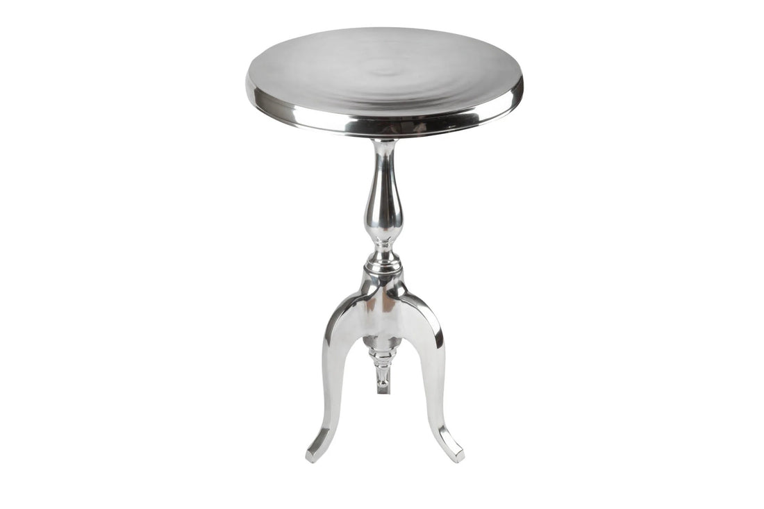 Round Side Table Jardin 55cm Metal Chrome