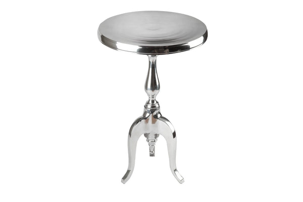 Round Side Table Jardin 55cm Metal Chrome