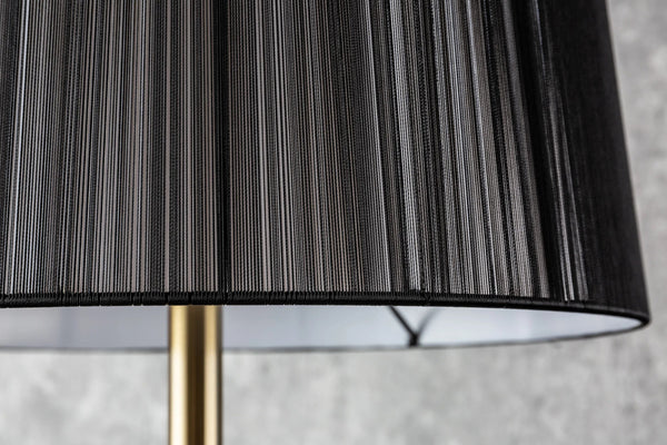 Floor Lamp Lucie 160cm Metal Gold Shade Black