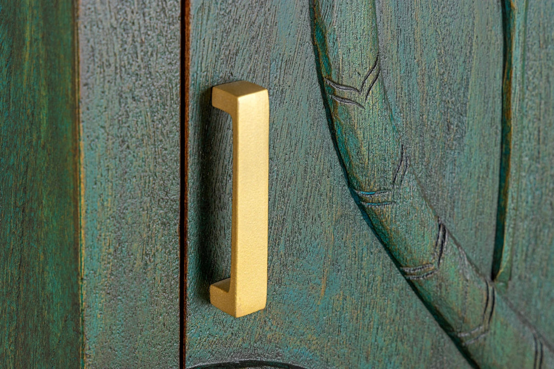 Cabinet Peacock 166cm Mango Wood Green