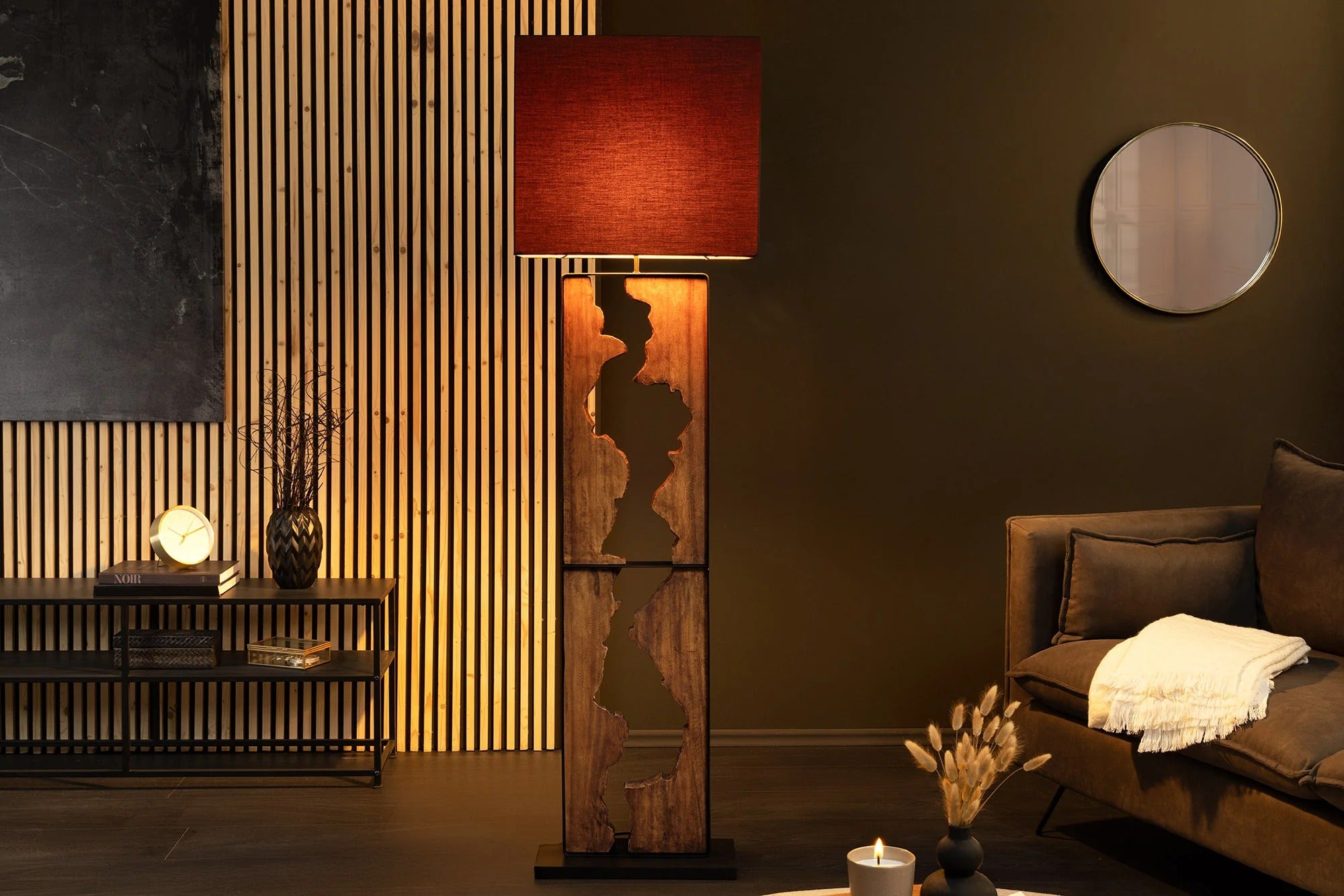 Floor Lamp Designed By Nature 166cm Reintree Wood Natural