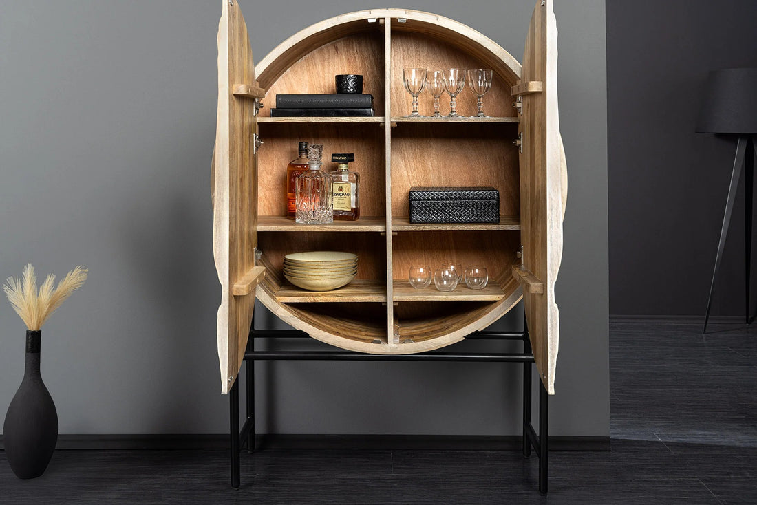 Cabinet Lion 140cm Mango Wood White