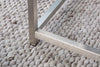Set Of Three Nesting Coffee Tables Elements 60cm/60cm/75cm Black With Tray