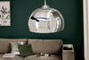 Hanging Lamp Chrome Ball 32cm Metal Silver