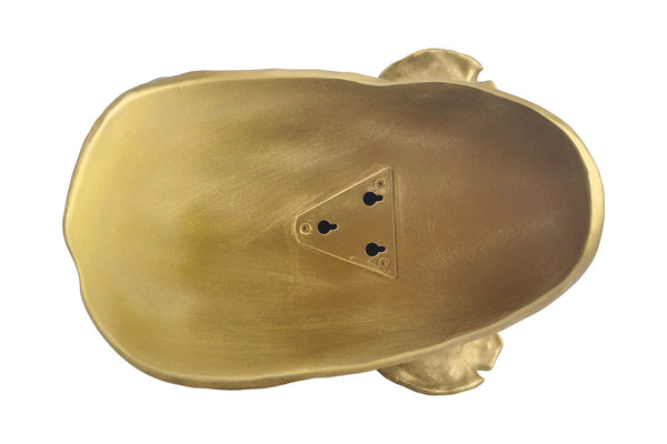 Wall Decoration Rhino 39cm Polyresin Gold