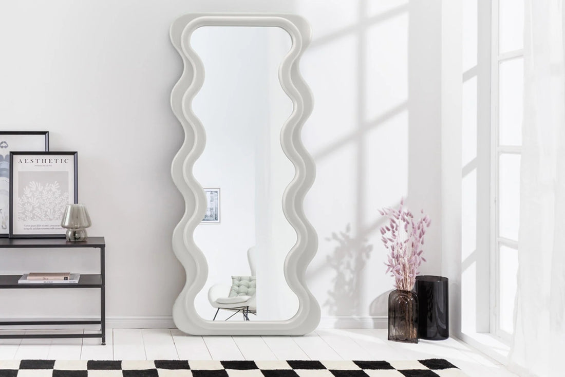 Wall Mirror Curvy 160cm White