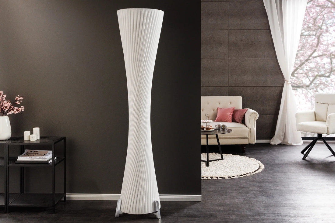 Floor Lamp Paris 180cm Latex White