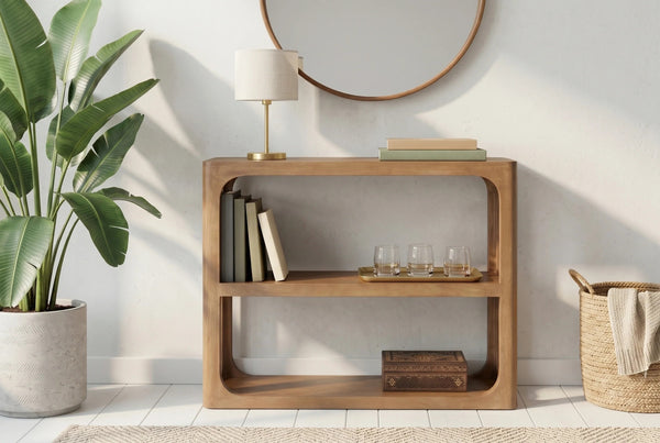 Console Table Elements 90cm Mango Wood Brown