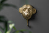 Set Of Three Coat Hooks Three Apes 25cm Metal Gold