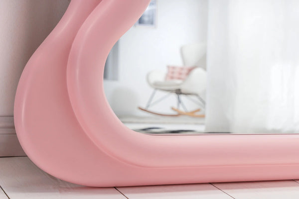 Wall Mirror Curvy 160cm Pink