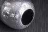 Vase Organic Orient 50cm Hammered Metal Silver