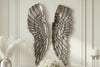 Wall Decoration Fallen Angel 65cm Metal Silver