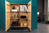 Cabinet Croco 120cm Mango Wood Grey & Black
