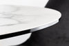 Round Dining Table Horizon 120cm Ceramic White Marble