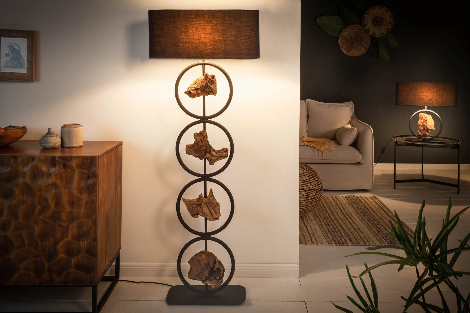Floor Lamp Elements 147cm Black