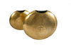 Set Of 2 Vases Oriental 30cm/40cm Metal Gold