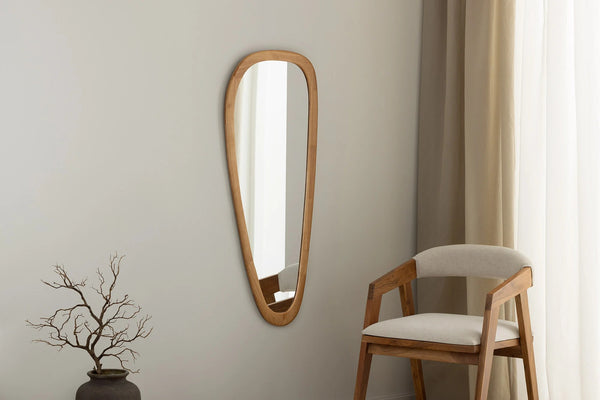 Wall Mirror Organic 122cm Oak Look