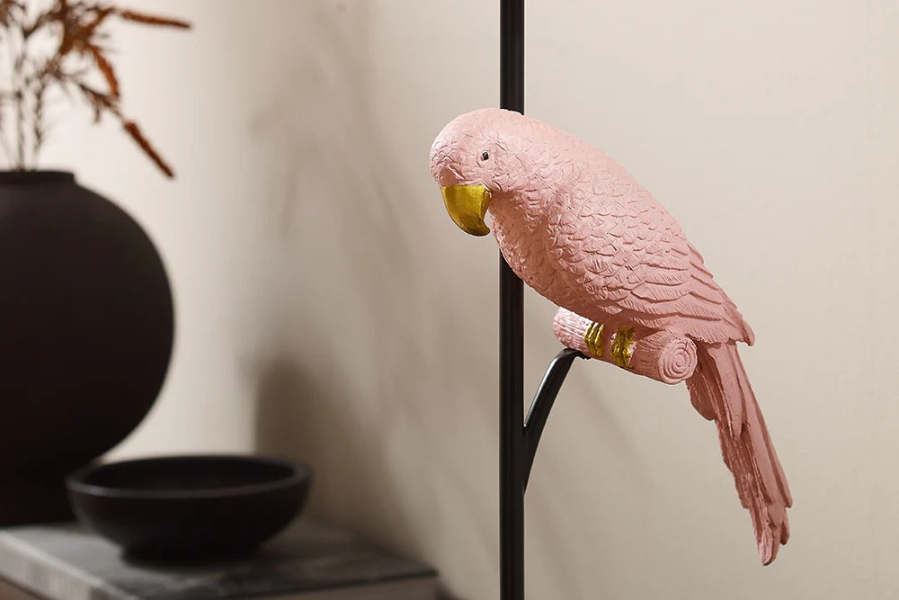 Table Lamp Wildlife 75cm Pink Parrot