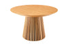 Round Extendable Dining Table Yoko 120-160-200cm Oak Wood Natural